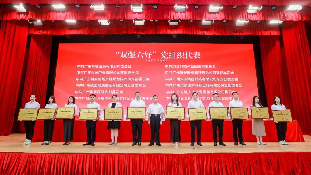 广州市举办非公有制经济组织“双强六好”党组织选树暨园区党建工作交流活动，广东稳固荣获多项荣誉表彰